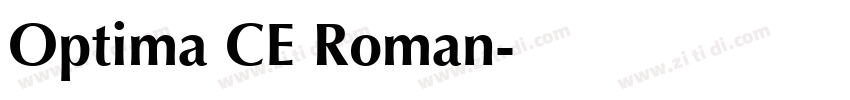 Optima CE Roman字体转换